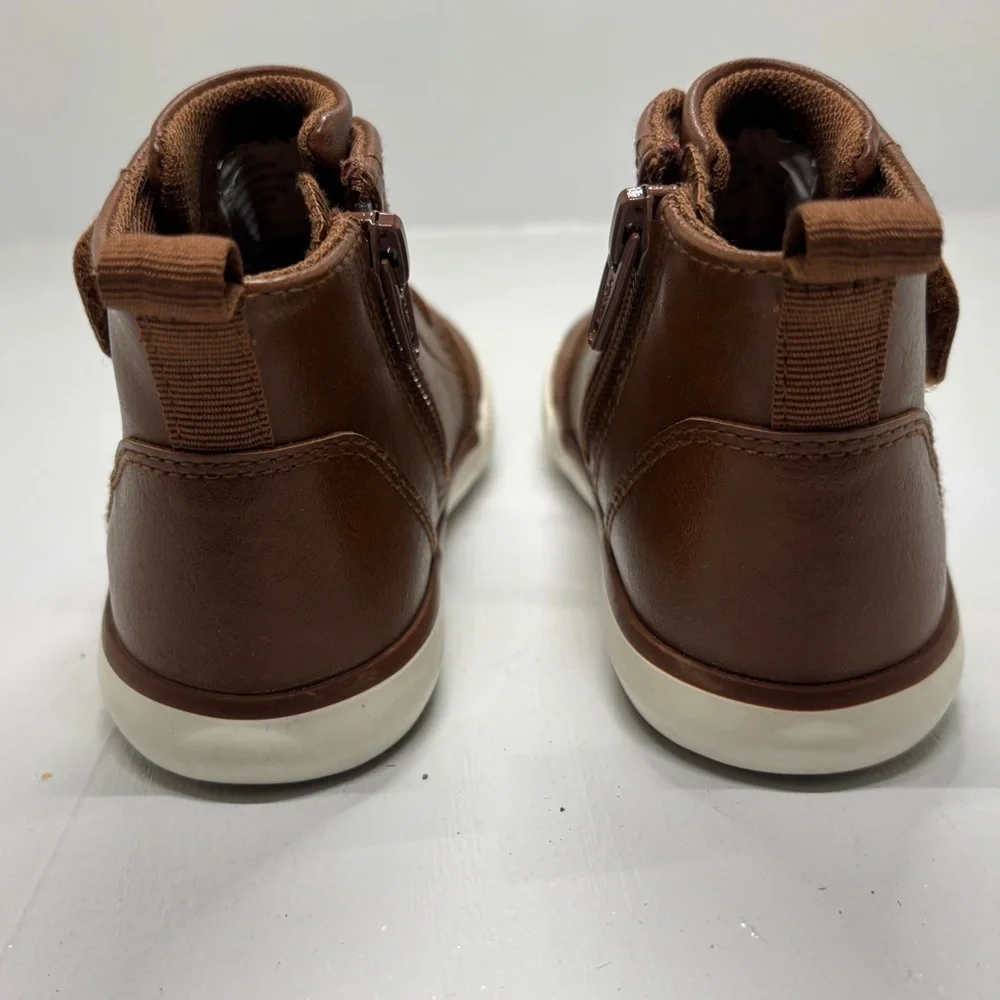 Wonder Nation Brown Kids High-Top Sneakers size 10